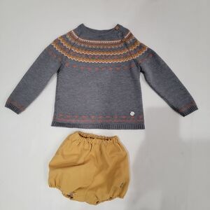 Artesania Granlei Sweater & Bloomer Outfit Set
